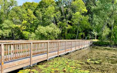 Lake Ann Park walking bridge